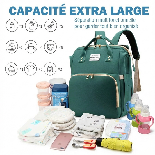 Sac à Langer 3-en-1 "L'Odyssée" - Bleu Marine Intemporel